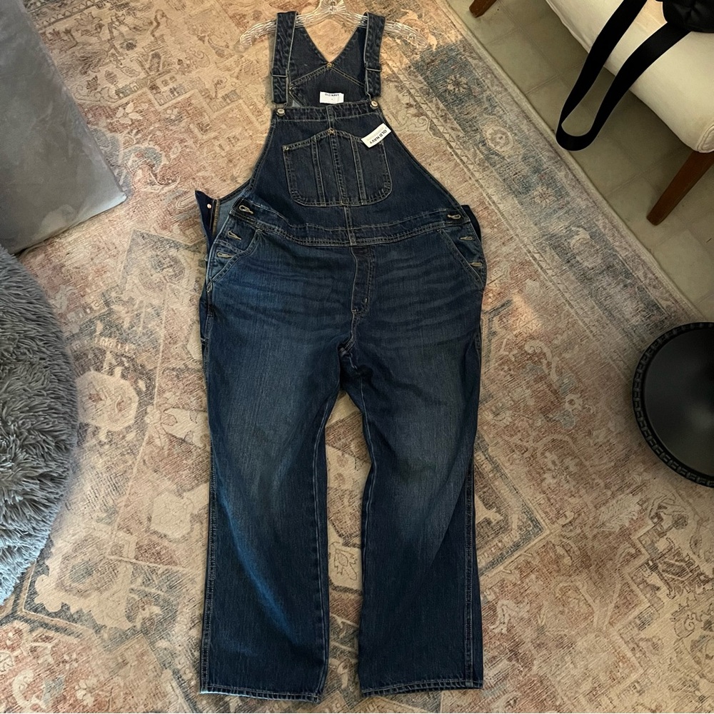 NEW WITH TAGS 
Old Navy Overalls for Women, Size 18 Regular, Dark Wash